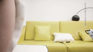 【千人斩探花】第一炮_黄发大奶少妇玩3P，口交舔菊一前一后近距离视角，骑乘位双洞齐插非常刺激