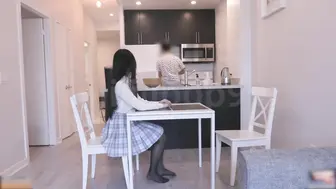 黑丝JK少女肉偿房租