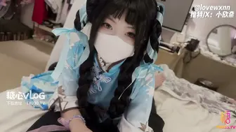 白虎美穴小萝莉『小欣奈』王者荣耀~西施妹妹嫩穴榨精~饥渴欣奈cos西施深喉侍奉哥哥肉棒~骑在鸡巴上主动骑乘被内射